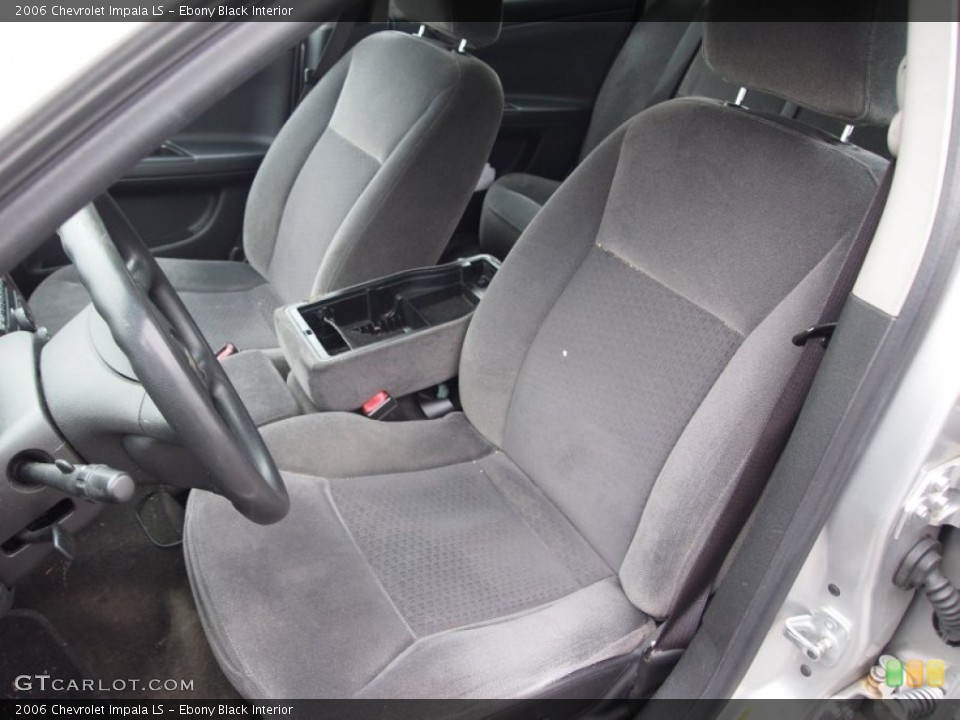 Ebony Black Interior Front Seat for the 2006 Chevrolet Impala LS #76957865
