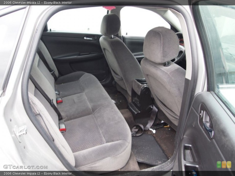 Ebony Black Interior Rear Seat for the 2006 Chevrolet Impala LS #76957945
