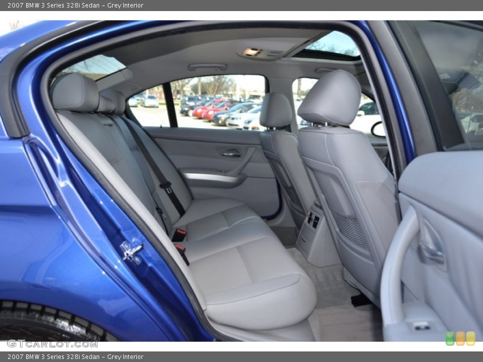 Grey Interior Rear Seat for the 2007 BMW 3 Series 328i Sedan #76958698