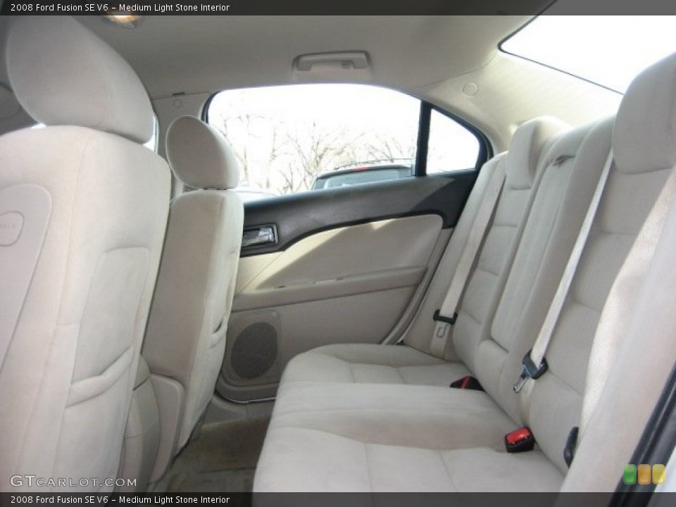 Medium Light Stone Interior Rear Seat for the 2008 Ford Fusion SE V6 #76959015