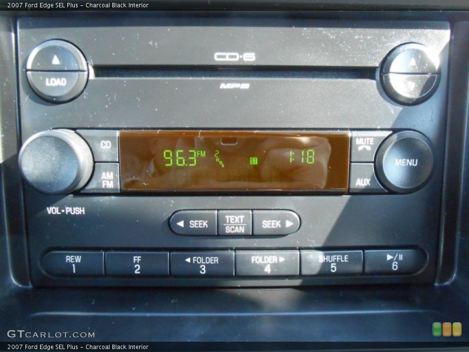 Charcoal Black Interior Audio System for the 2007 Ford Edge SEL Plus #76959156