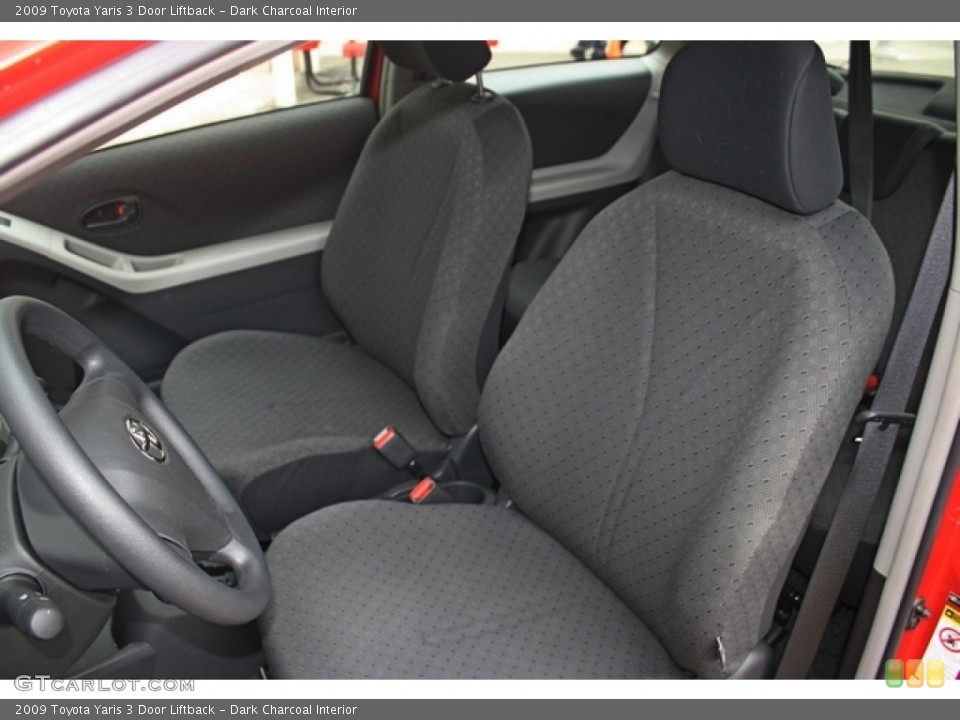 Dark Charcoal Interior Front Seat for the 2009 Toyota Yaris 3 Door Liftback #76962262