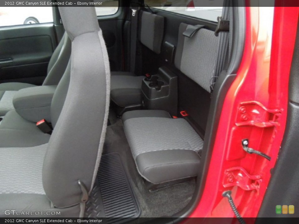 Ebony Interior Rear Seat for the 2012 GMC Canyon SLE Extended Cab #76965232