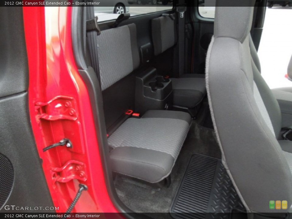 Ebony Interior Rear Seat for the 2012 GMC Canyon SLE Extended Cab #76965334