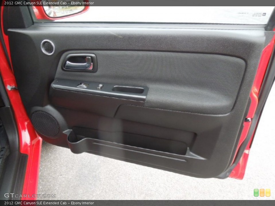 Ebony Interior Door Panel for the 2012 GMC Canyon SLE Extended Cab #76965408
