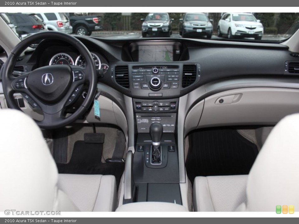 Taupe Interior Dashboard for the 2010 Acura TSX Sedan #76966624