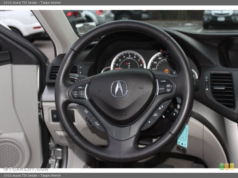 Taupe Interior Steering Wheel for the 2010 Acura TSX Sedan #76966686