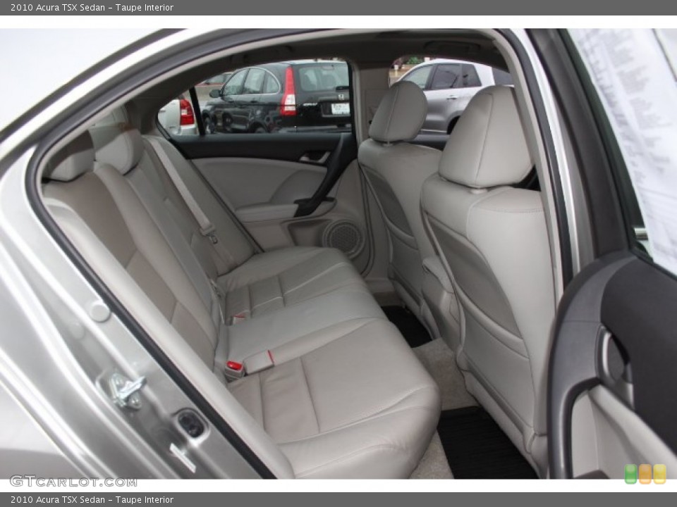 Taupe Interior Rear Seat for the 2010 Acura TSX Sedan #76966942