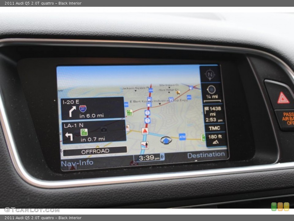 Black Interior Navigation for the 2011 Audi Q5 2.0T quattro #76967136