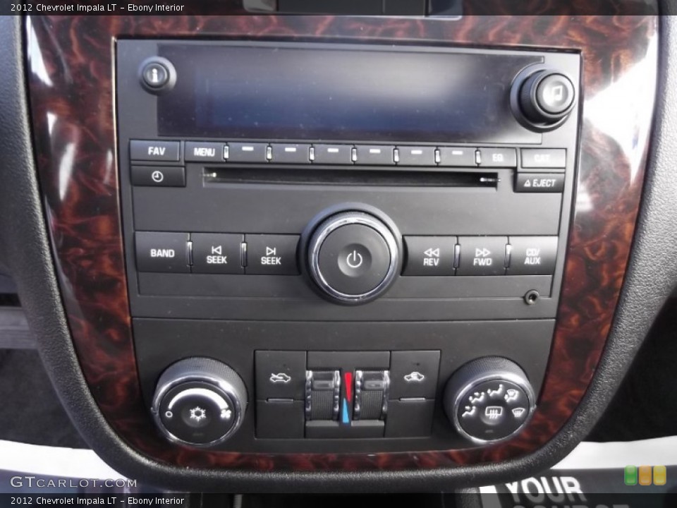Ebony Interior Controls for the 2012 Chevrolet Impala LT #76967230