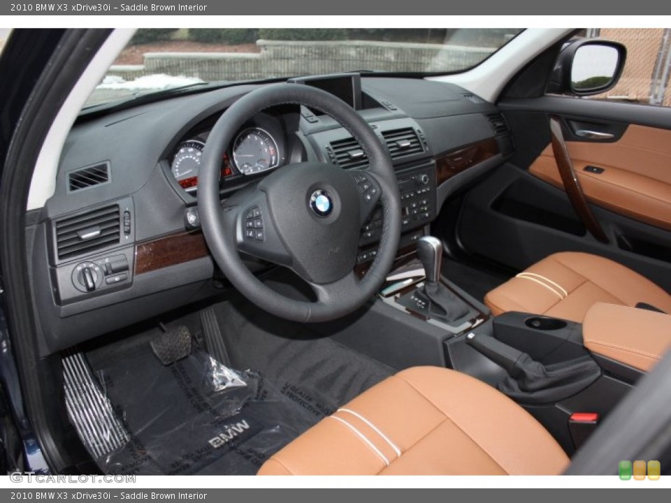 Saddle Brown Interior Photo for the 2010 BMW X3 xDrive30i #76967415