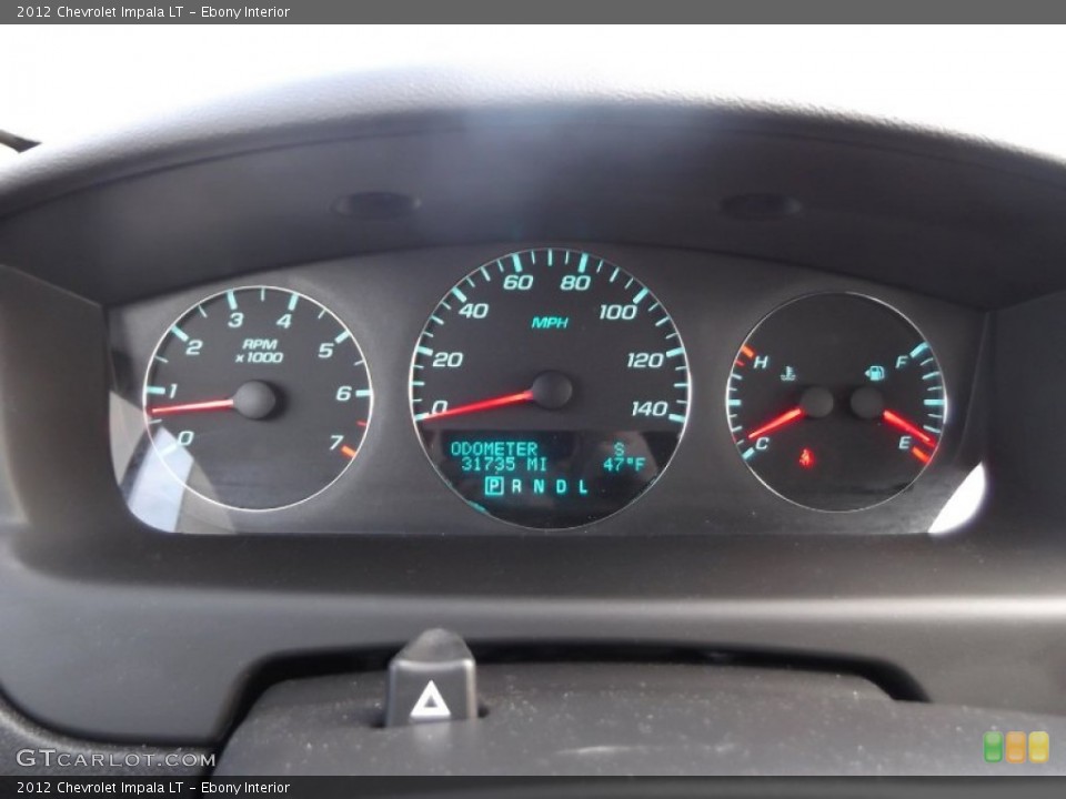 Ebony Interior Gauges for the 2012 Chevrolet Impala LT #76967487