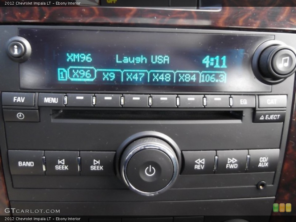 Ebony Interior Audio System for the 2012 Chevrolet Impala LT #76967533