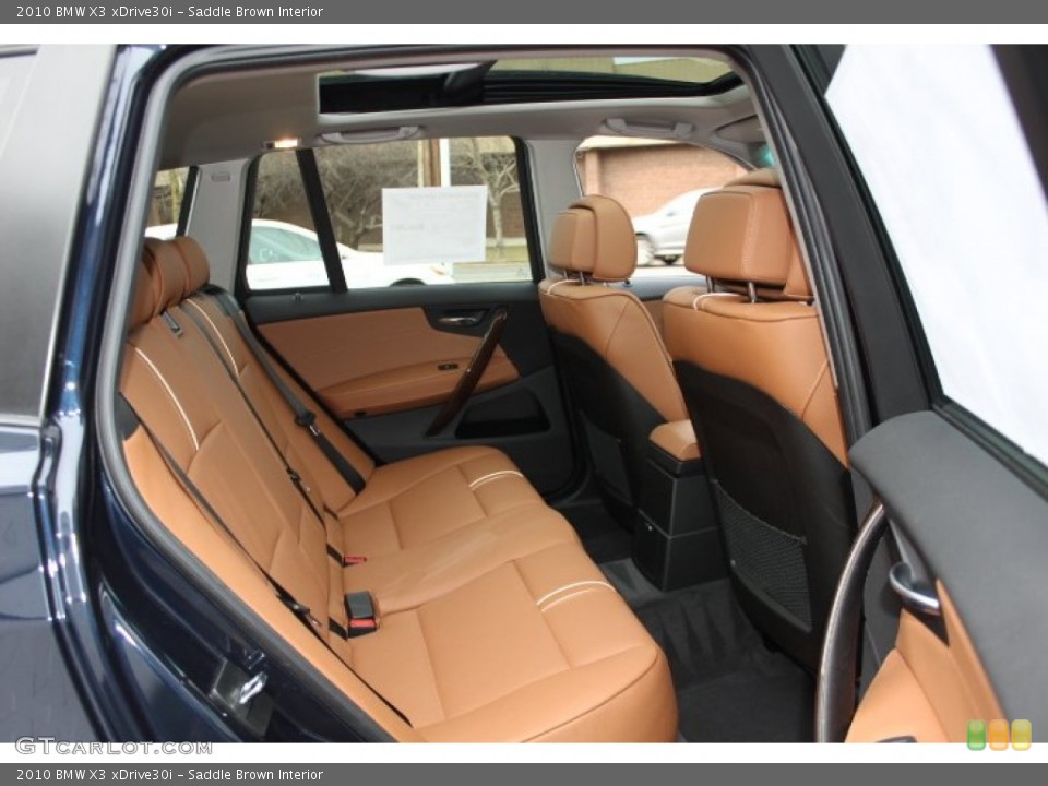 Saddle Brown Interior Rear Seat for the 2010 BMW X3 xDrive30i #76967717