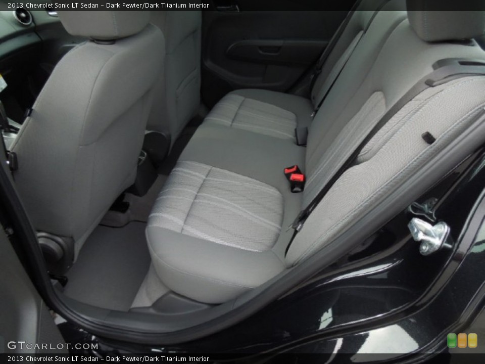 Dark Pewter/Dark Titanium Interior Rear Seat for the 2013 Chevrolet Sonic LT Sedan #76968046