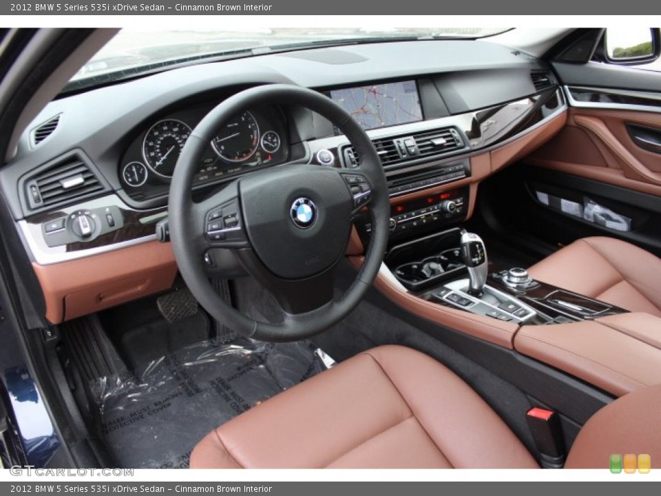 Cinnamon Brown Interior Photo for the 2012 BMW 5 Series 535i xDrive Sedan #76968205