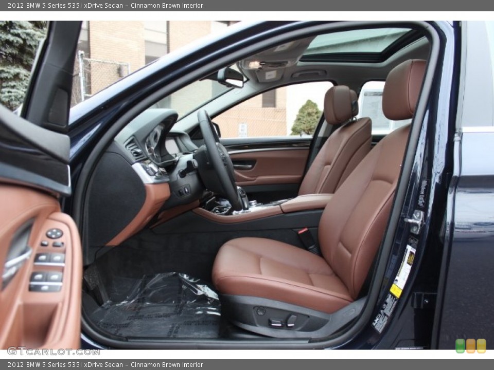 Cinnamon Brown Interior Front Seat for the 2012 BMW 5 Series 535i xDrive Sedan #76968238
