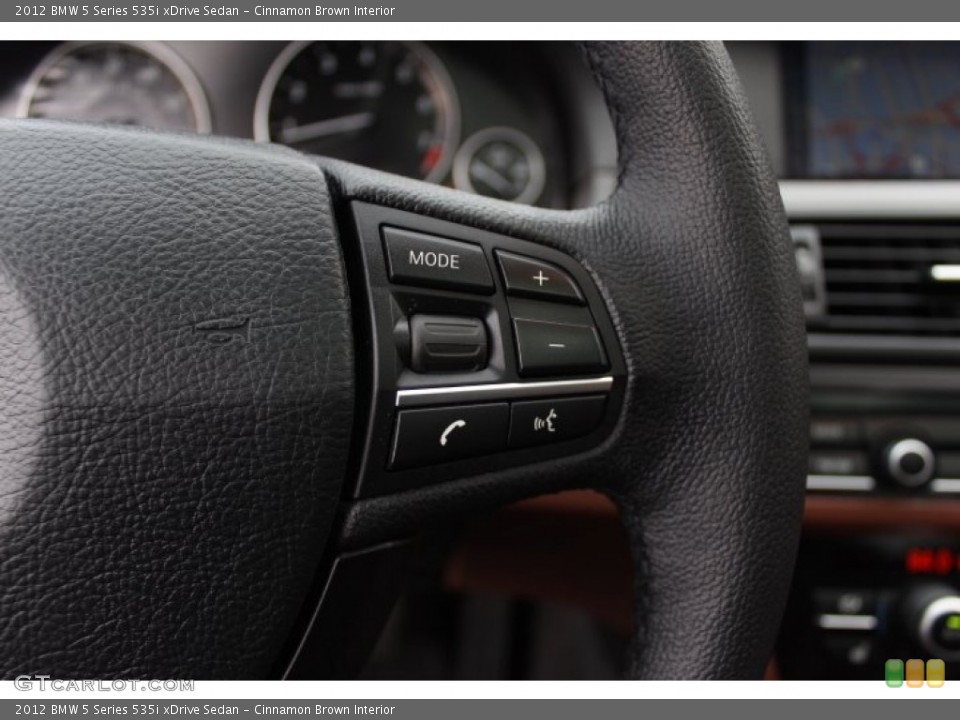 Cinnamon Brown Interior Controls for the 2012 BMW 5 Series 535i xDrive Sedan #76968518