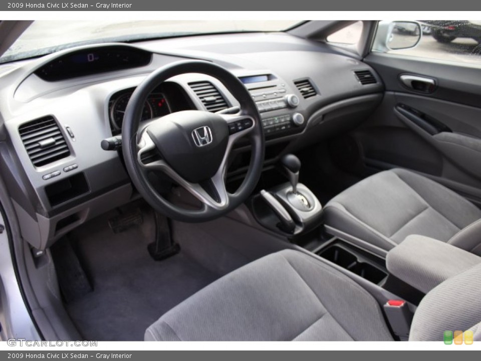 Gray Interior Prime Interior for the 2009 Honda Civic LX Sedan #76968554
