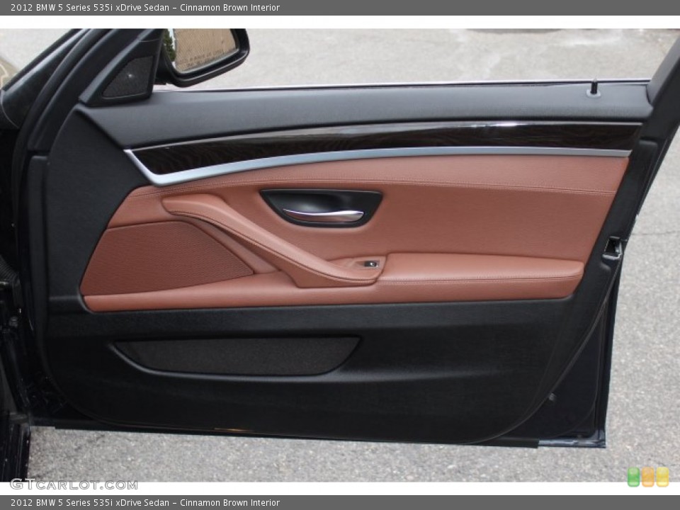 Cinnamon Brown Interior Door Panel for the 2012 BMW 5 Series 535i xDrive Sedan #76968673