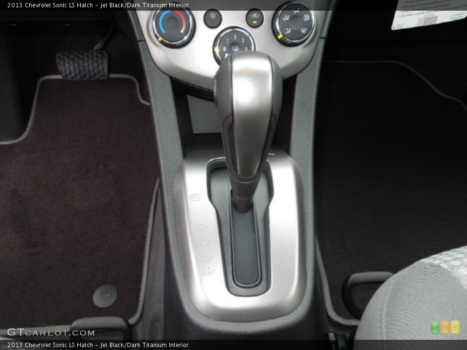 Jet Black/Dark Titanium Interior Transmission for the 2013 Chevrolet Sonic LS Hatch #76969021
