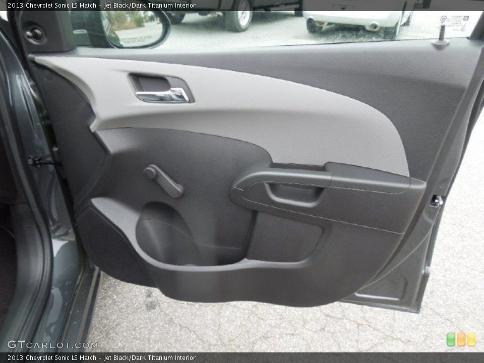 Jet Black/Dark Titanium Interior Door Panel for the 2013 Chevrolet Sonic LS Hatch #76969210