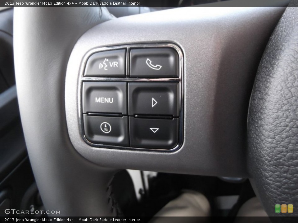 Moab Dark Saddle Leather Interior Controls for the 2013 Jeep Wrangler Moab Edition 4x4 #76969267