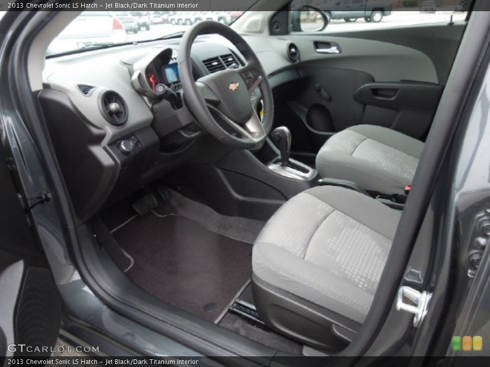 Jet Black/Dark Titanium Interior Prime Interior for the 2013 Chevrolet Sonic LS Hatch #76969282