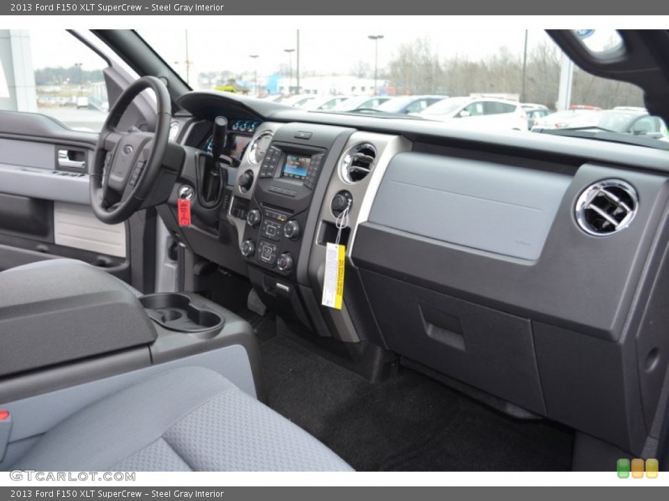 Steel Gray Interior Dashboard for the 2013 Ford F150 XLT SuperCrew #76969357