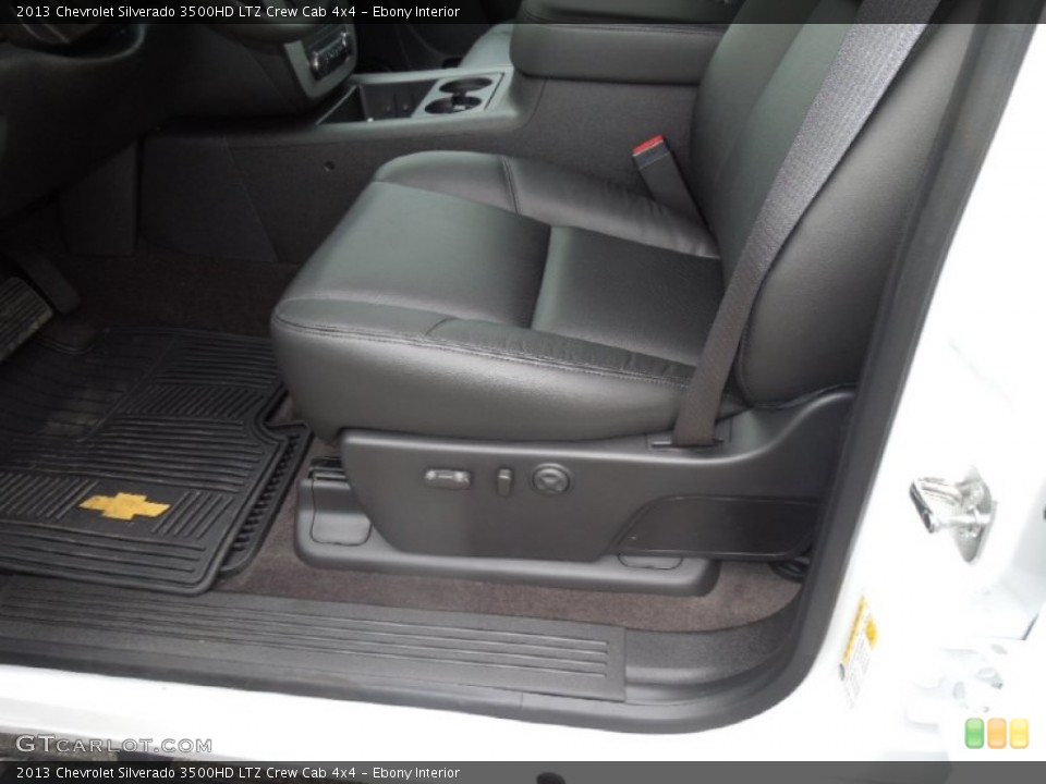 Ebony Interior Front Seat for the 2013 Chevrolet Silverado 3500HD LTZ Crew Cab 4x4 #76969518