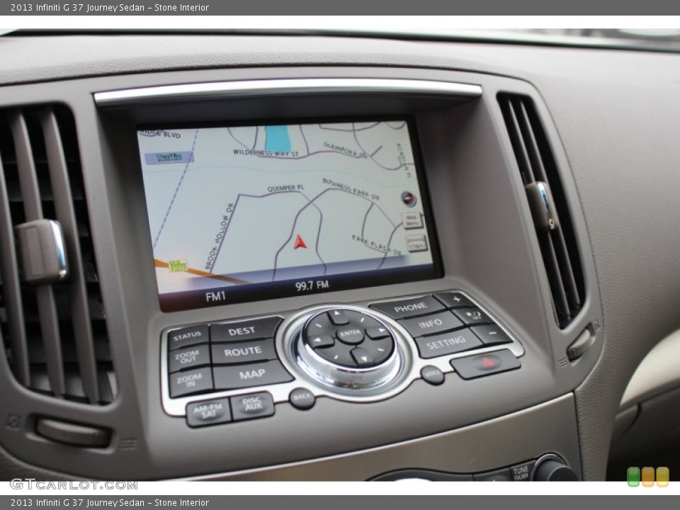 Stone Interior Navigation for the 2013 Infiniti G 37 Journey Sedan #76969521