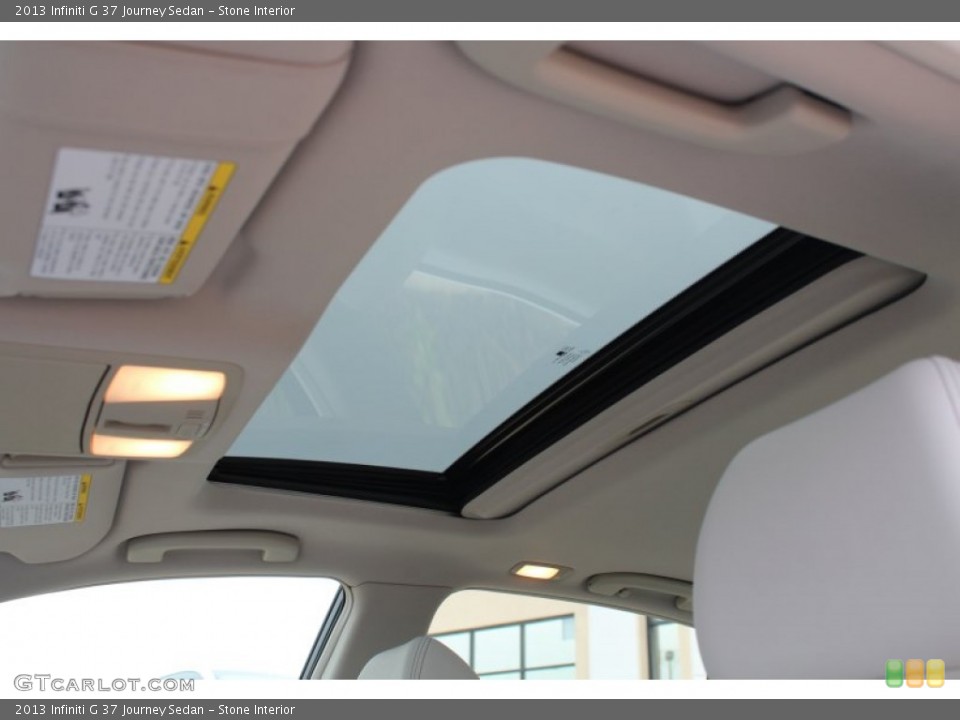 Stone Interior Sunroof for the 2013 Infiniti G 37 Journey Sedan #76969534