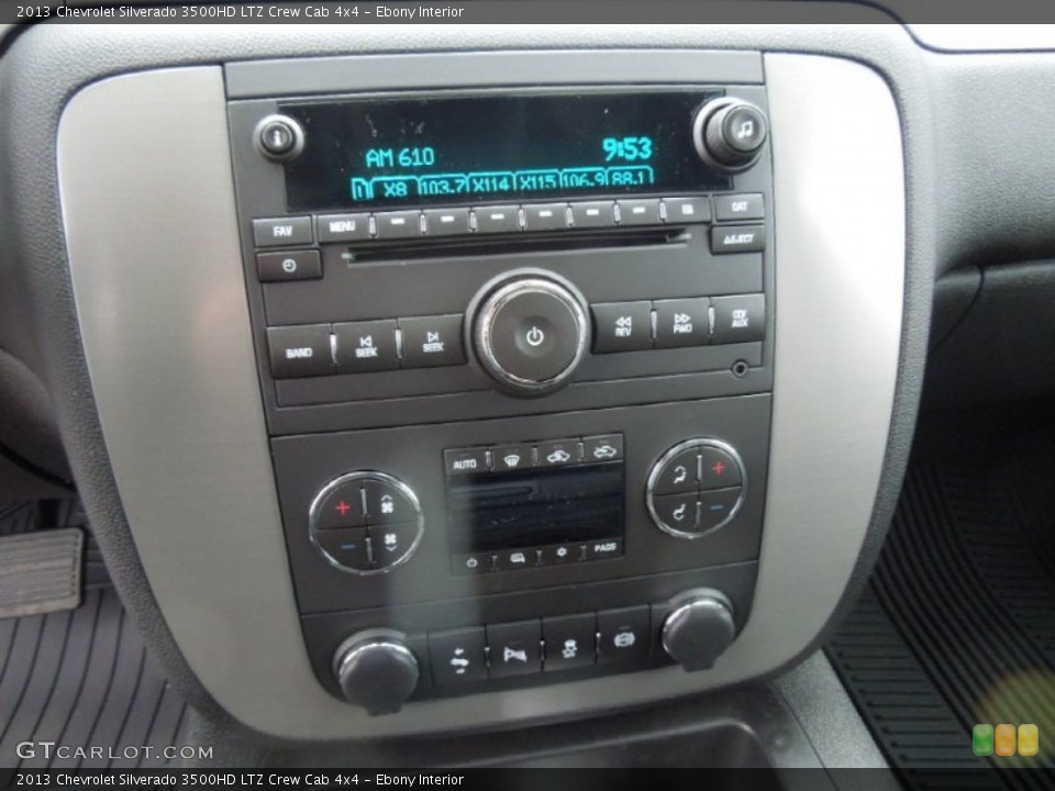 Ebony Interior Controls for the 2013 Chevrolet Silverado 3500HD LTZ Crew Cab 4x4 #76969537