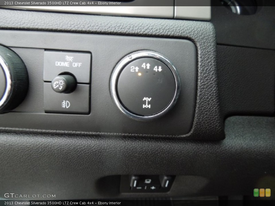 Ebony Interior Controls for the 2013 Chevrolet Silverado 3500HD LTZ Crew Cab 4x4 #76969587