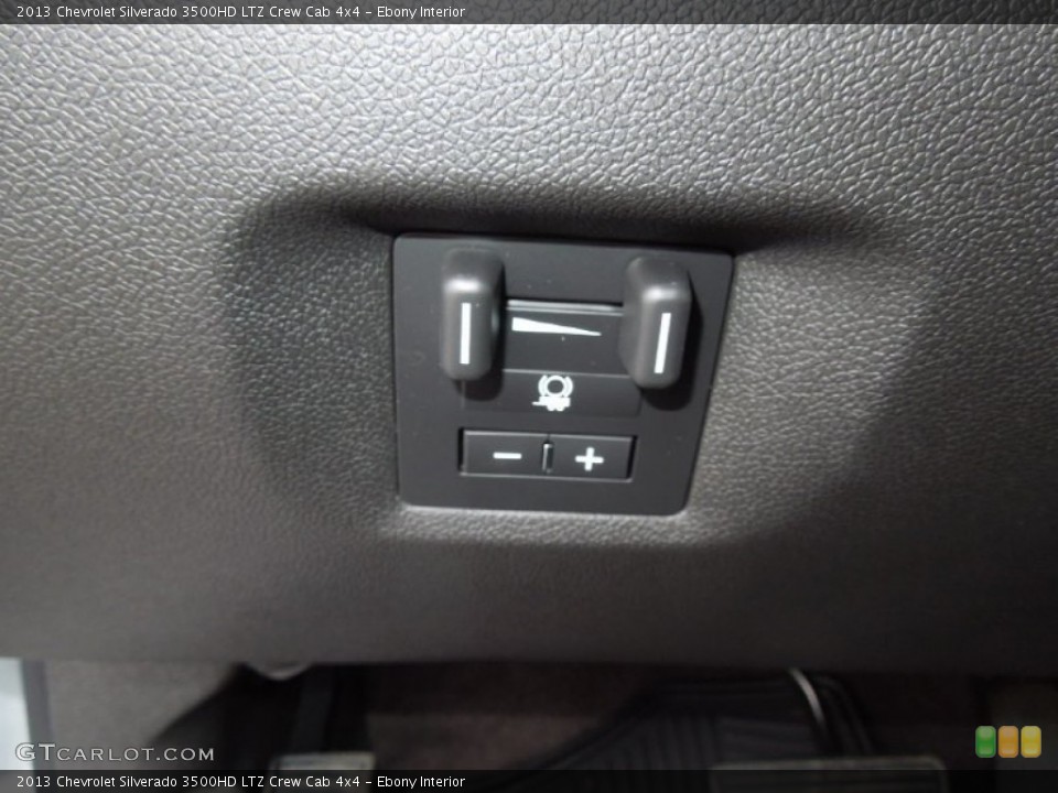 Ebony Interior Controls for the 2013 Chevrolet Silverado 3500HD LTZ Crew Cab 4x4 #76969613