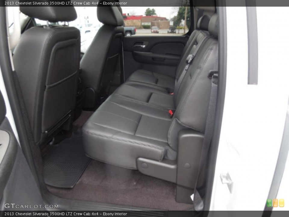 Ebony Interior Rear Seat for the 2013 Chevrolet Silverado 3500HD LTZ Crew Cab 4x4 #76969630
