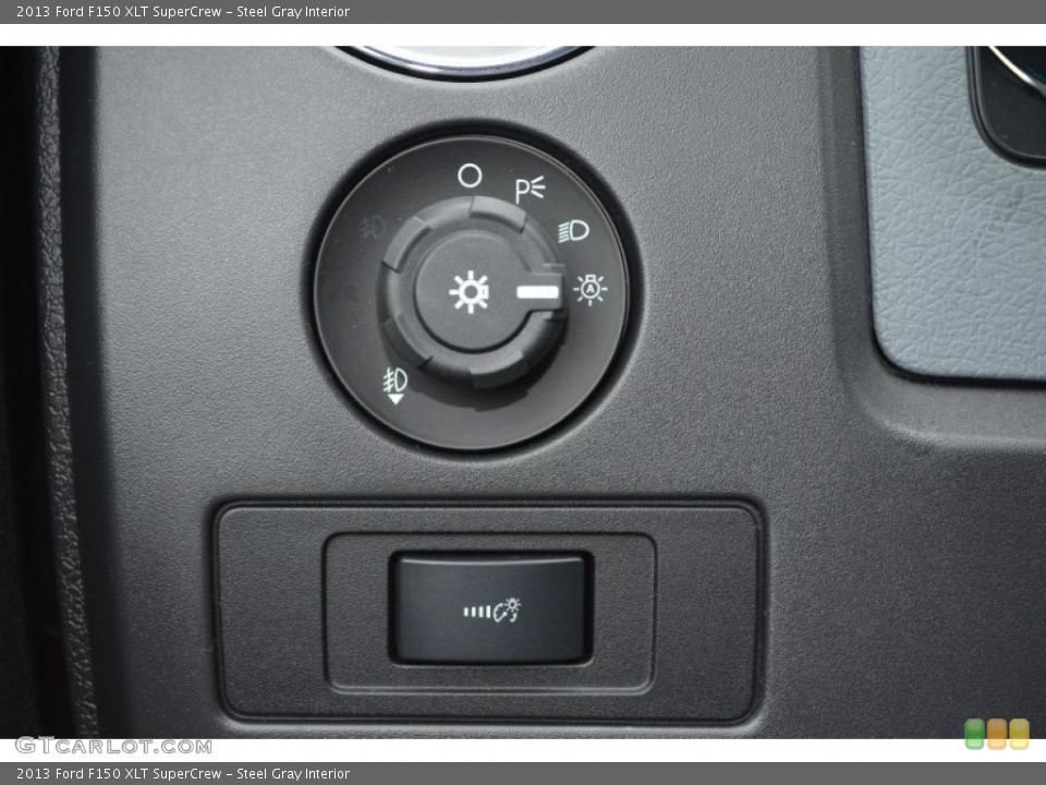 Steel Gray Interior Controls for the 2013 Ford F150 XLT SuperCrew #76969640