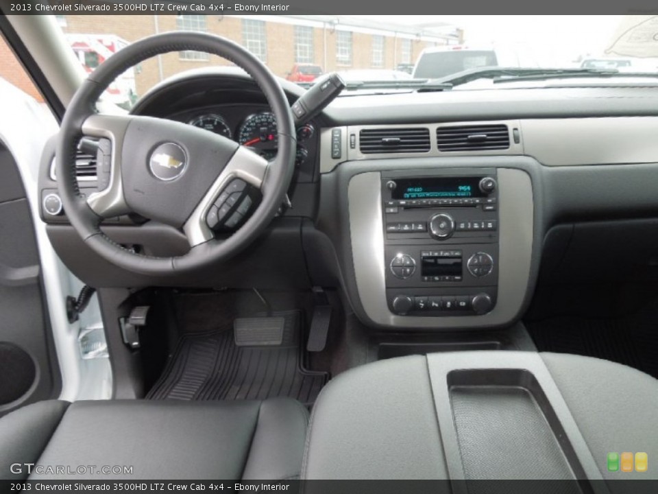 Ebony Interior Dashboard for the 2013 Chevrolet Silverado 3500HD LTZ Crew Cab 4x4 #76969653