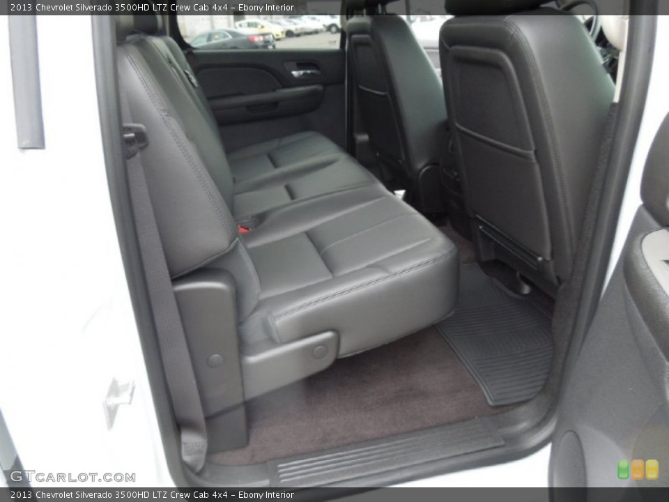 Ebony Interior Rear Seat for the 2013 Chevrolet Silverado 3500HD LTZ Crew Cab 4x4 #76969676