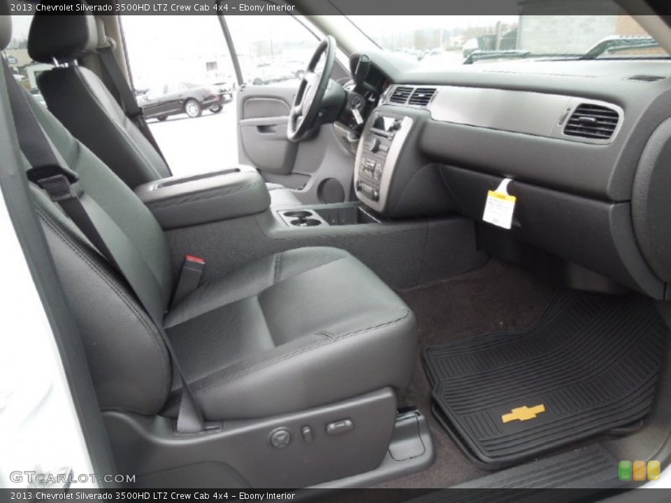 Ebony Interior Photo for the 2013 Chevrolet Silverado 3500HD LTZ Crew Cab 4x4 #76969699