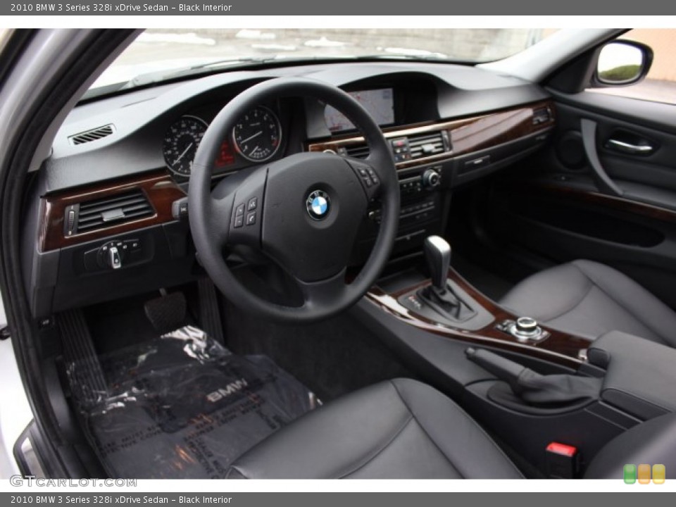 Black Interior Prime Interior for the 2010 BMW 3 Series 328i xDrive Sedan #76969790