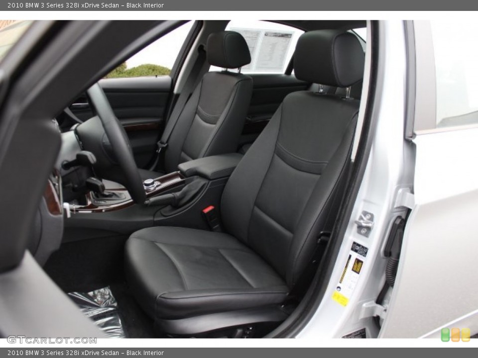 Black Interior Front Seat for the 2010 BMW 3 Series 328i xDrive Sedan #76969831