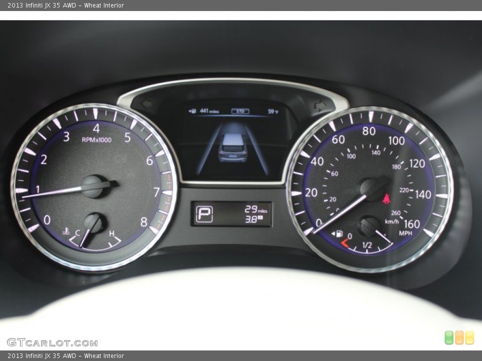 Wheat Interior Gauges for the 2013 Infiniti JX 35 AWD #76969874