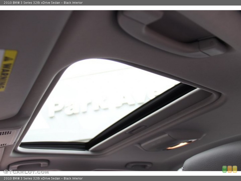 Black Interior Sunroof for the 2010 BMW 3 Series 328i xDrive Sedan #76969996