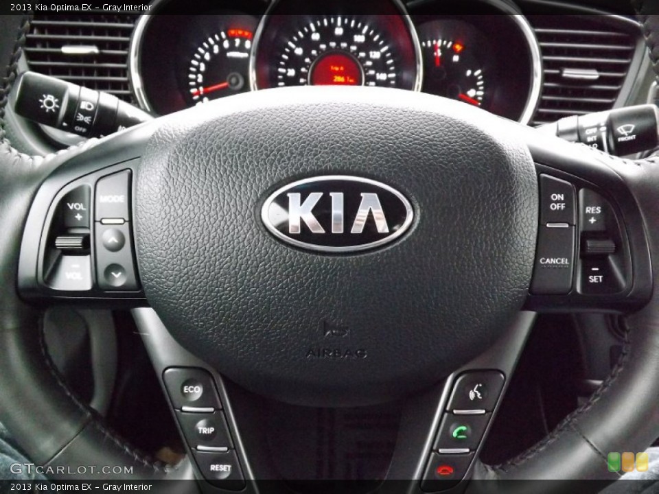 Gray Interior Steering Wheel for the 2013 Kia Optima EX #76970686