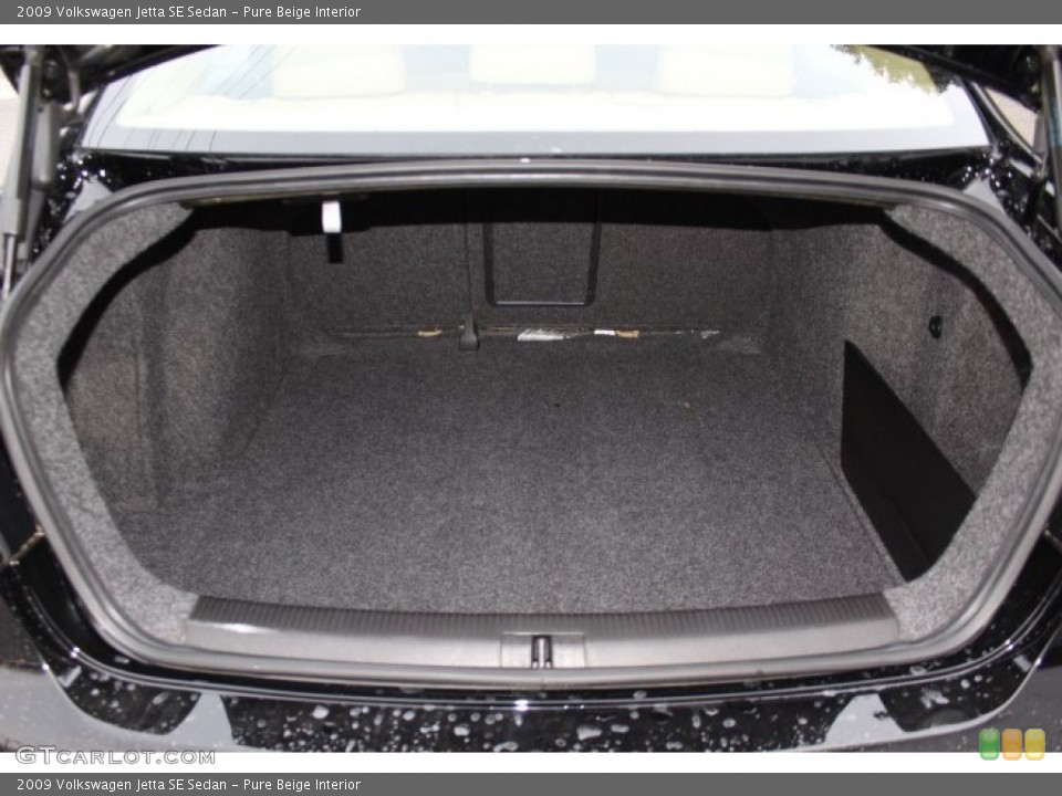 Pure Beige Interior Trunk for the 2009 Volkswagen Jetta SE Sedan #76970788