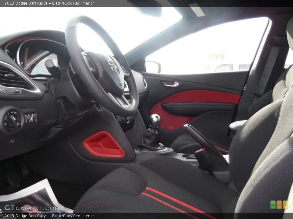 Black/Ruby Red Interior Photo for the 2013 Dodge Dart Rallye #76971083
