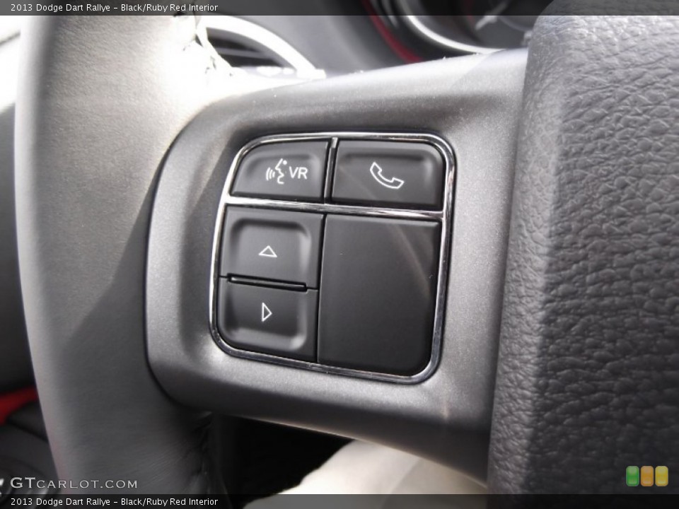 Black/Ruby Red Interior Controls for the 2013 Dodge Dart Rallye #76971270