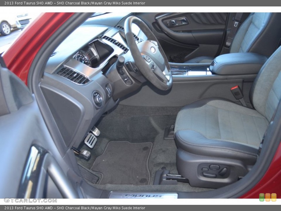 SHO Charcoal Black/Mayan Gray Miko Suede Interior Photo for the 2013 Ford Taurus SHO AWD #76971342
