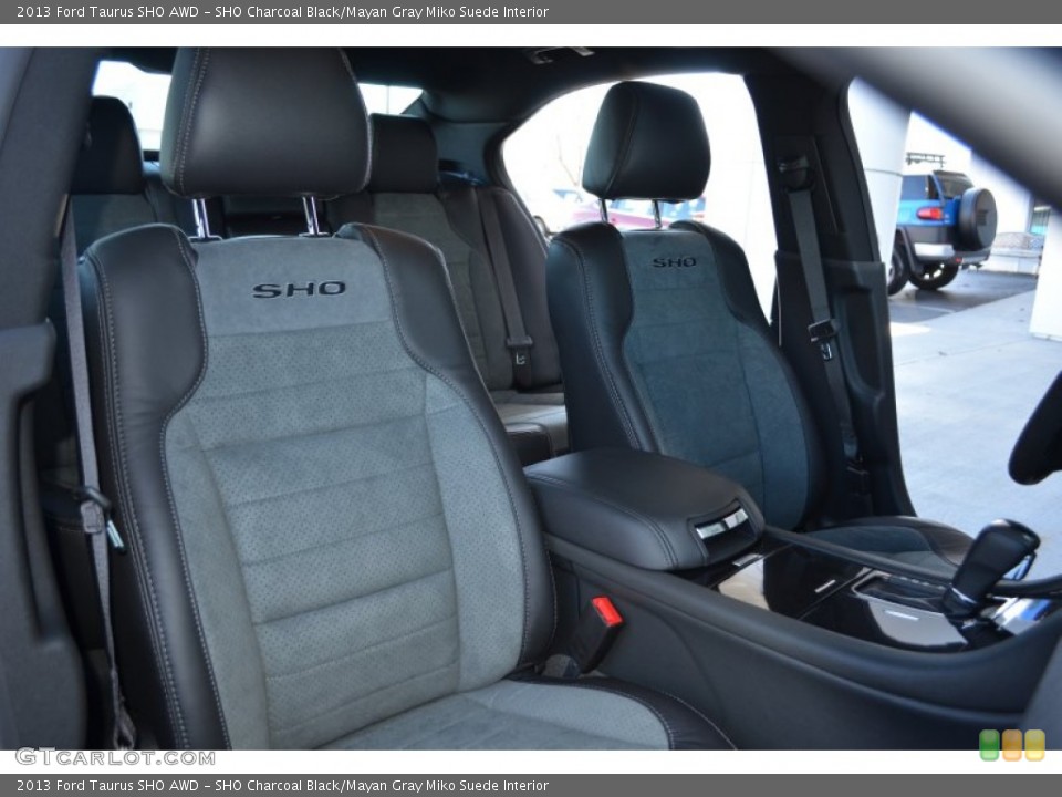 SHO Charcoal Black/Mayan Gray Miko Suede Interior Front Seat for the 2013 Ford Taurus SHO AWD #76971541